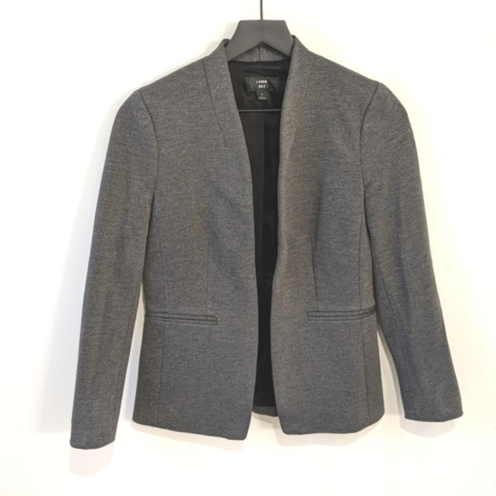 J. Crew Going-Out Blazer in 365 Stretch Twill Grey